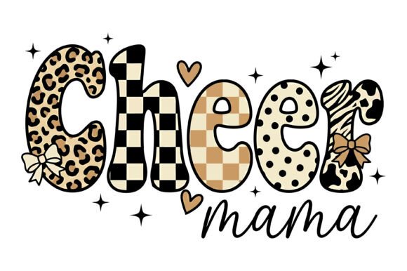 Cheer Mama Pattern SVG: Graphics for T-Shirt Designs