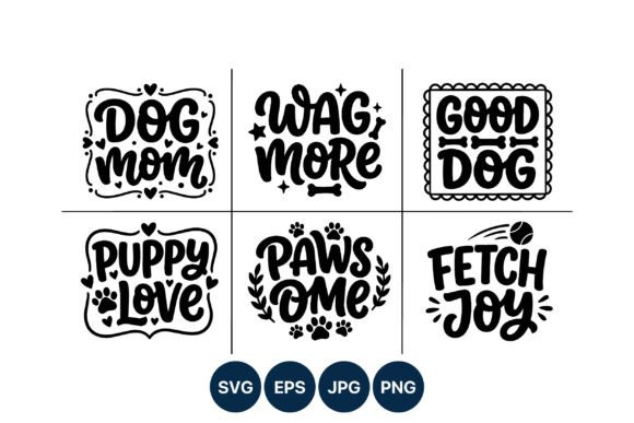 Dog Mom Graphics: Cute Illustrations for Crafts
