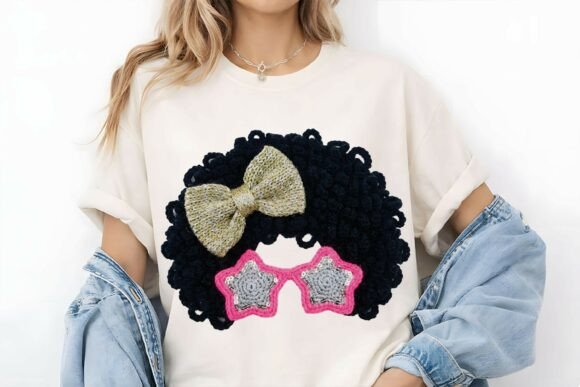 Faux Yarn Crochet Mom Life PNG: Graphics & Illustrations