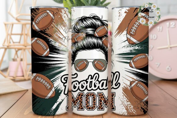Football Mom Wrap: Graphics for Tumbler Wraps