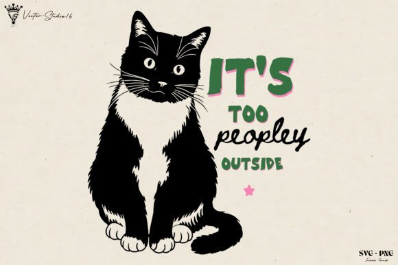 Funny Cat Graphics: Hand Drawn Illustrations for Branding