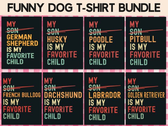 Funny Dog Mom Bundle: Graphics for T-Shirt Designs