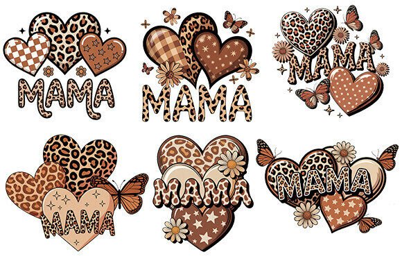 Mama PNG Graphics for Mothers Day T-Shirt Designs