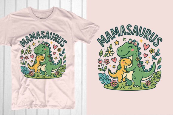 Mamasaurus Mom T-Shirt Design: Graphics for Branding