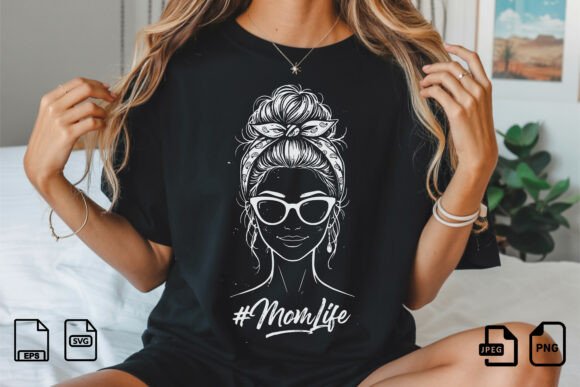 MomLife SVG Design: Graphics for T-Shirt Designs