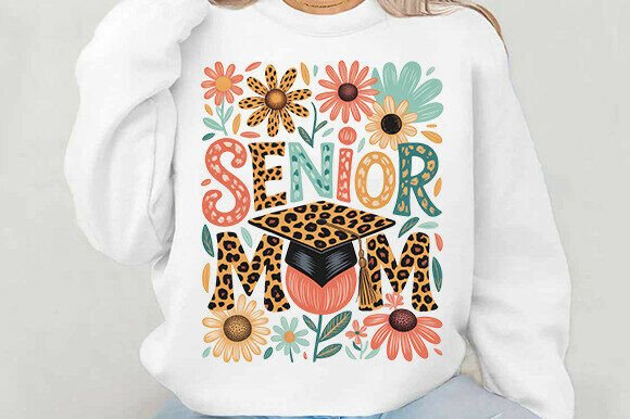 Senior Mom PNG: Graphics for T-Shirt Designs