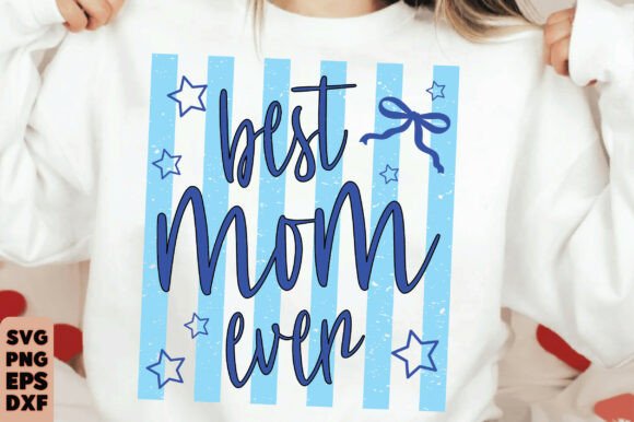 Striped Coquette Mom PNG: Graphics for T-Shirt Designs