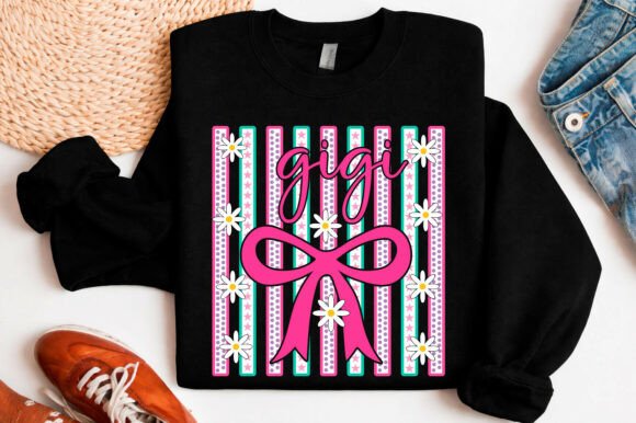 Striped Gigi PNG: Modern Graphics for T-Shirt Designs