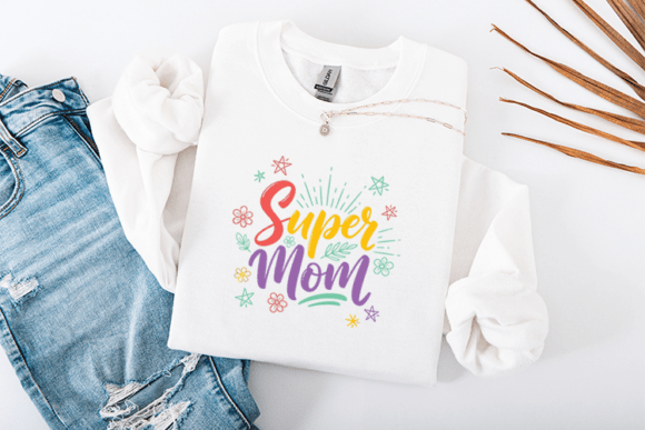 Super Mom Mother's Day: Graphics for T-Shirt Designs